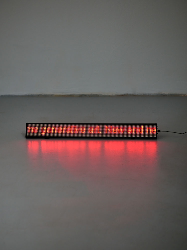 Jana Bernartová - Generování textu o generativním umění, 2010–2013