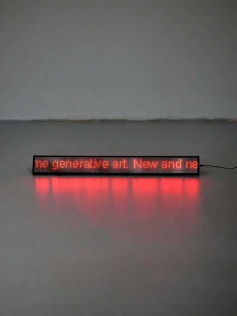 Jana Bernartová - Generování textu o generativním umění, 2010–2013