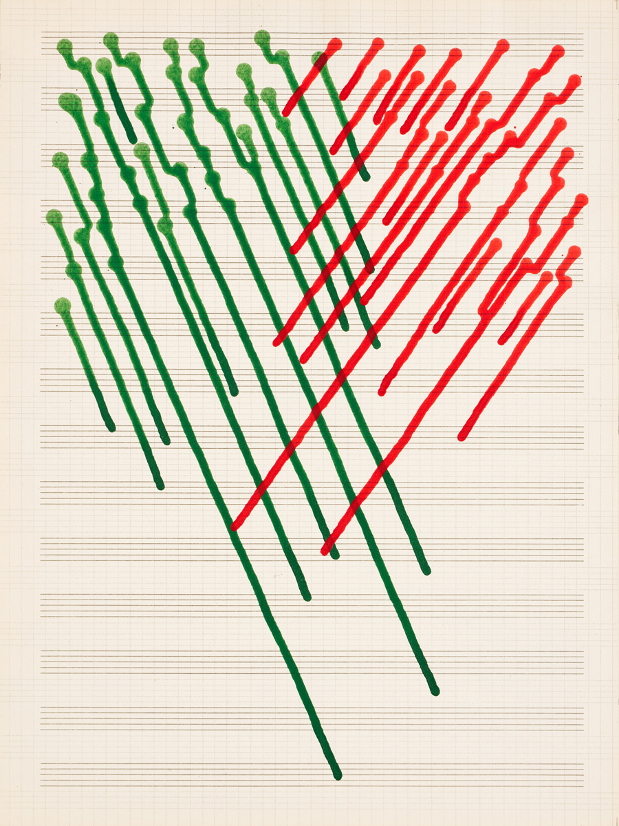 Jan Wojnar - PARTITURA PRO ČERVENOU A ZELENOU BARVU, 1980