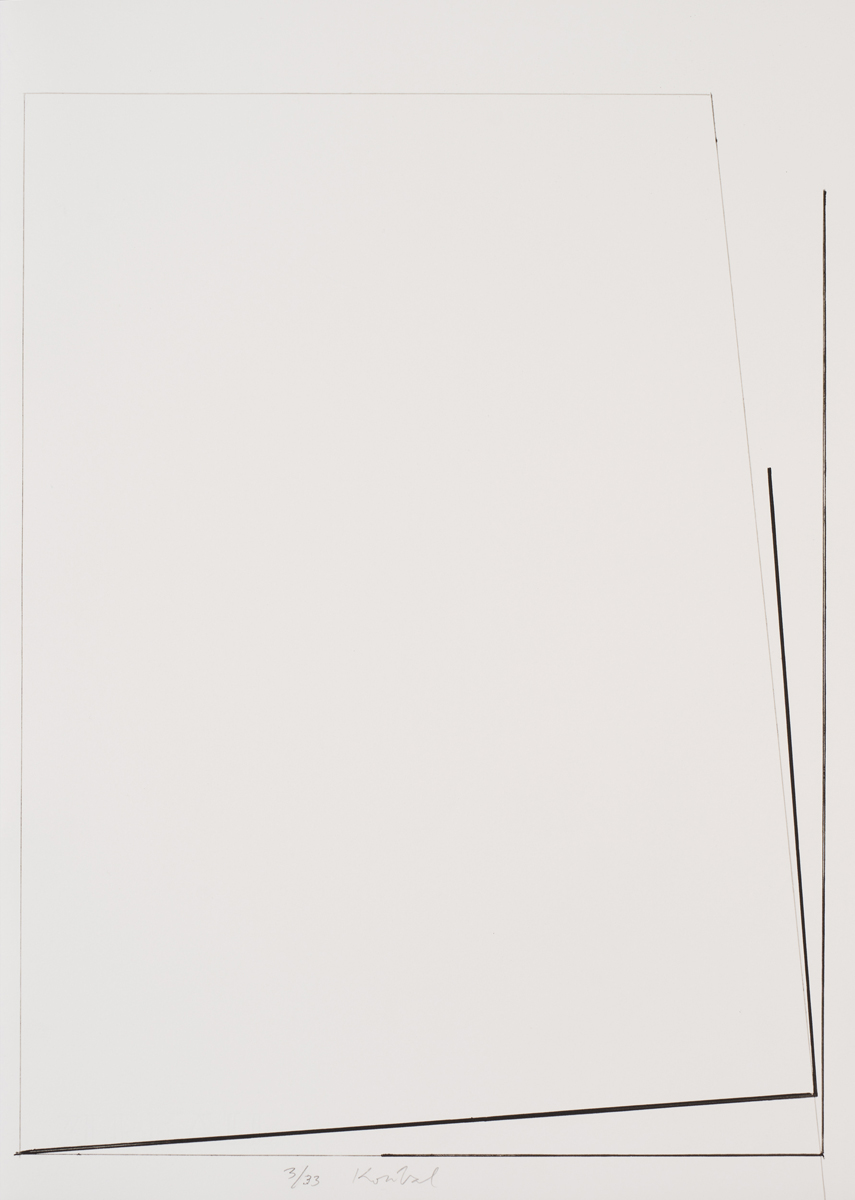 STANISLAV KOLÍBAL - Z CYKLU BÍLÉ KRESBY, 1968–1976