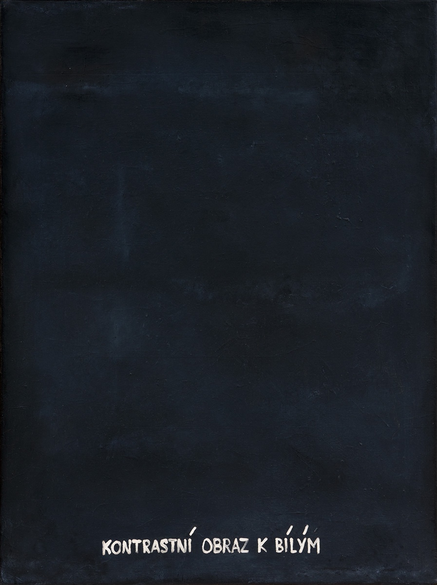 Marian Palla - KONTRASTNÍ OBRAZ K BÍLÝM, KOLEM ROKU 1980