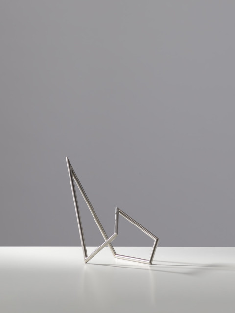 NORBERT THOMAS - SKULPTUR I, EDELSTAHL GEBÜRSTET, 2017