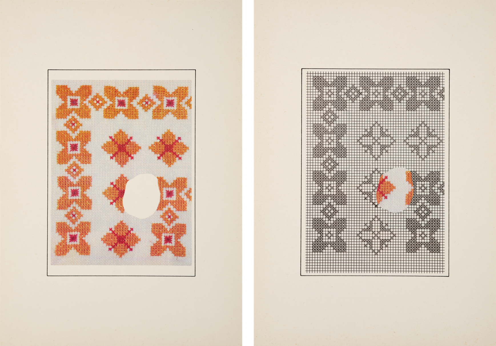 Jan Wojnar - MŘÍŽKA PRO MŘÍŽKOVOU BÁSEŇ - DIPTYCH, 1982