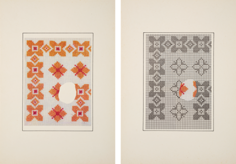 Jan Wojnar - MŘÍŽKA PRO MŘÍŽKOVOU BÁSEŇ - DIPTYCH, 1982