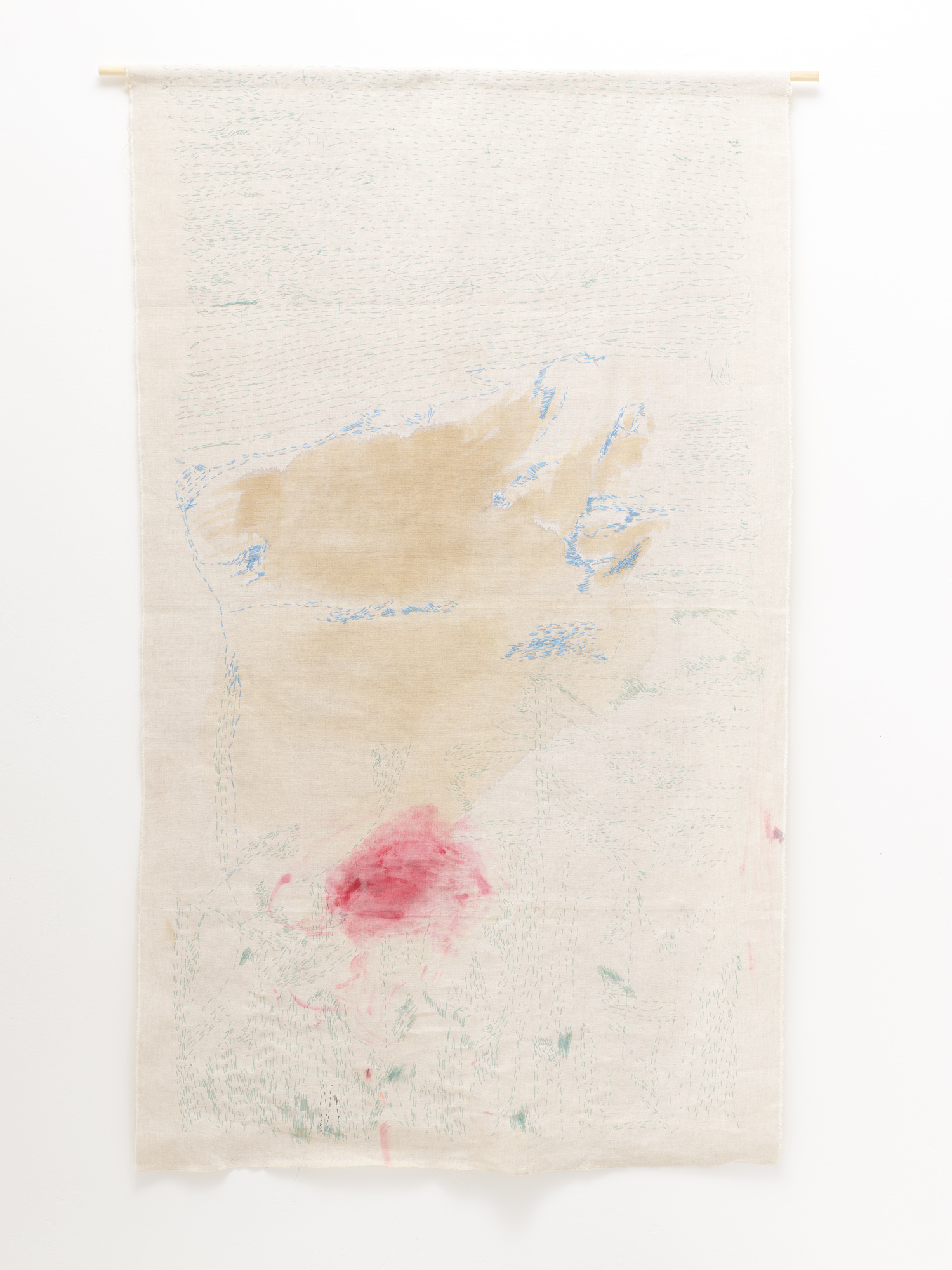 DANIELA MIKULÁŠKOVÁ - MALÁ PLACHTA S OTISKEM RŮŽE, 2024