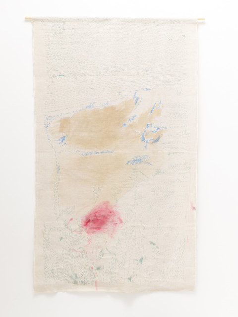 DANIELA MIKULÁŠKOVÁ - MALÁ PLACHTA S OTISKEM RŮŽE, 2024