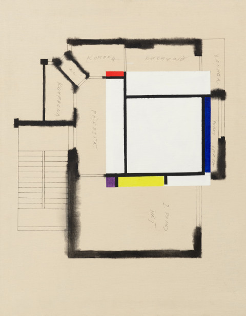 Dezider Tóth (Monogramista T.D) - NOUZOVÝ ÚNIK PRO GERTU P., Z CYKLU STĚHOVÁNÍ A NOUZOVÉ ÚNIKY, 2000