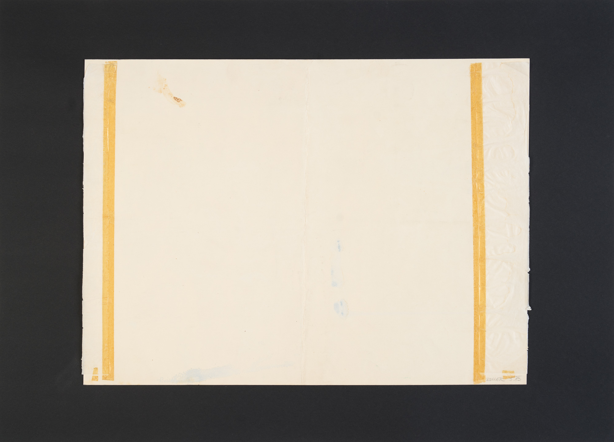 Tomáš Ruller - ZADNÍ STRANA, Z CYKLU PRACOVNÍ PLOCHY, 1983