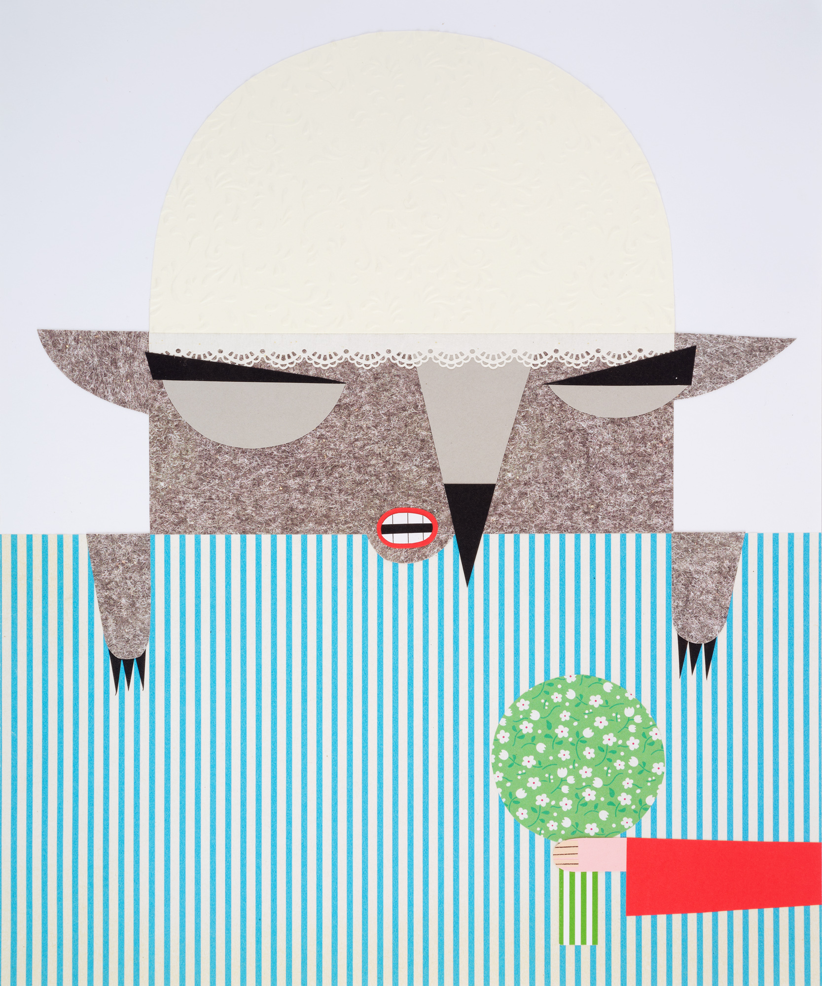 Vendula Chalánková - VLK PŘEVLEČENÝ ZA BABIČKU, 2024 - BENEFIČNÍ AUKCE PRO DŮM PRO JULII