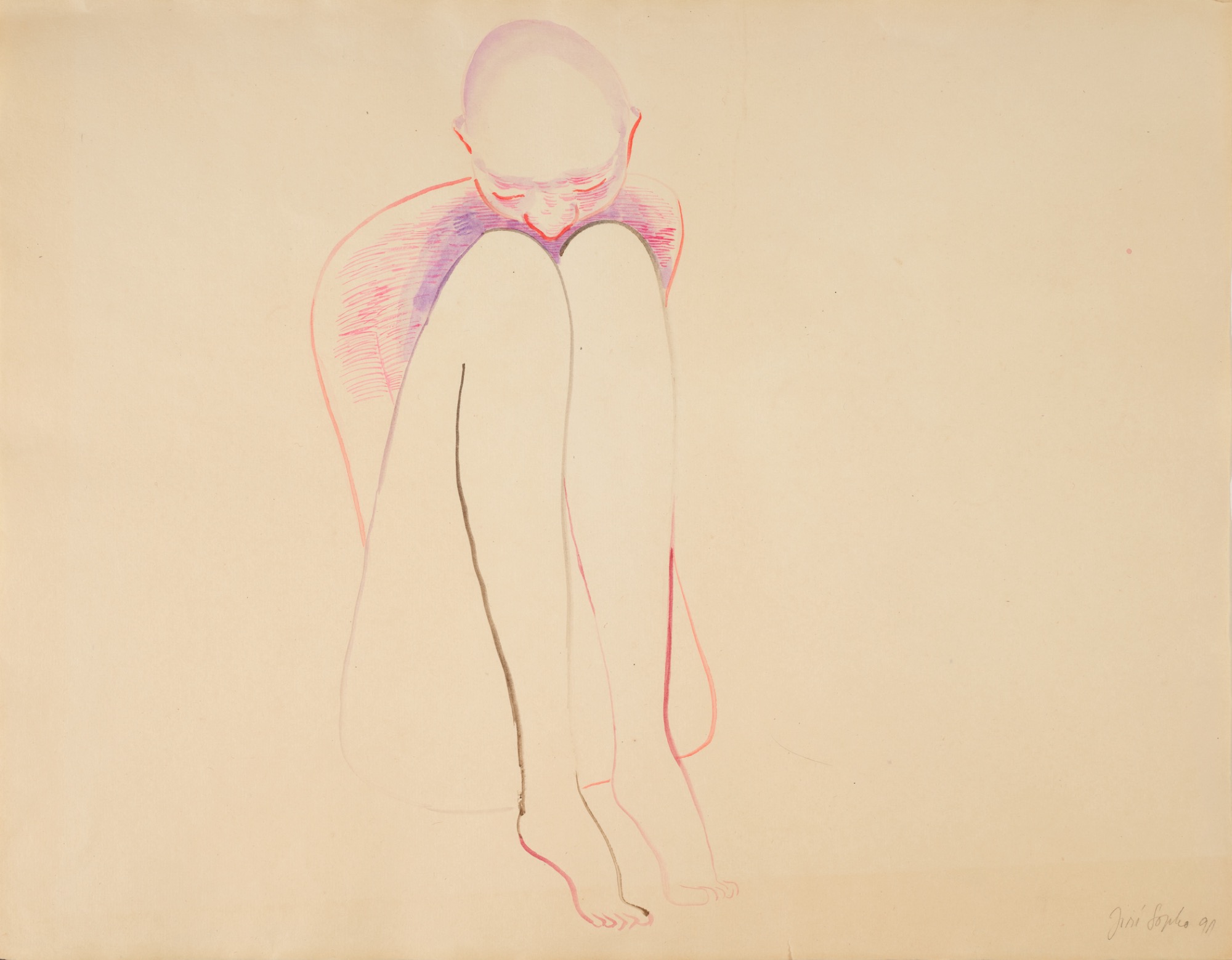 Jiří Sopko - SEDÍCÍ, 1991